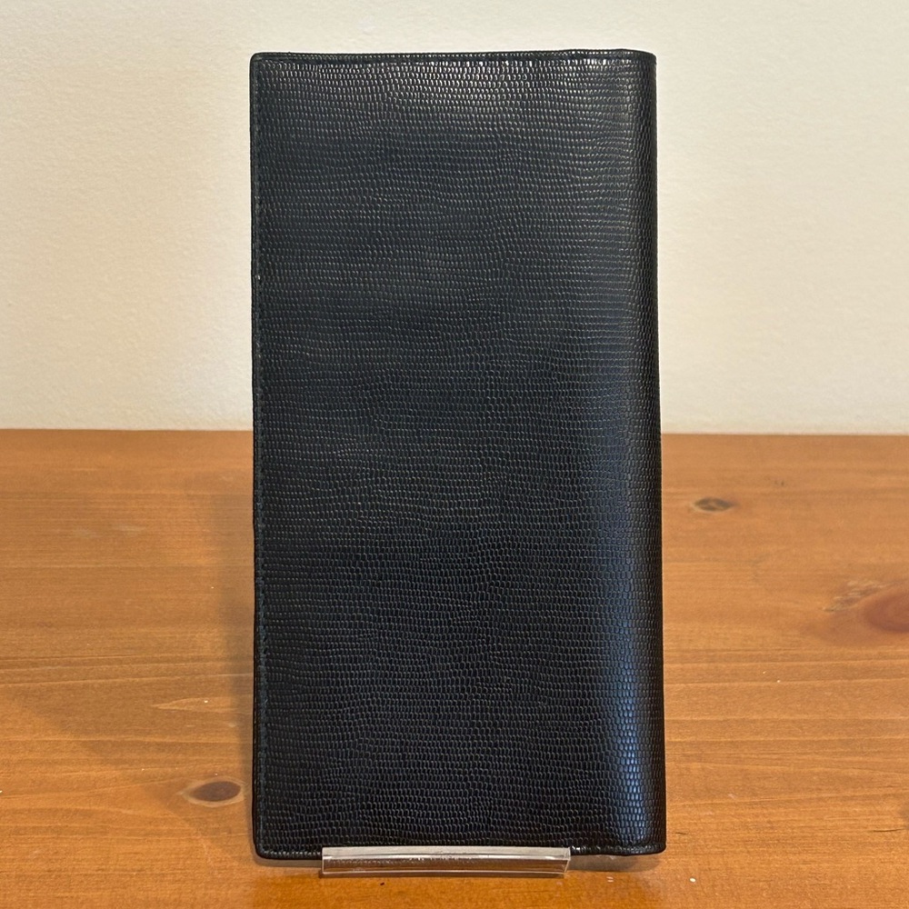 Celine black leather long flap wallet - Picture 3 of 9